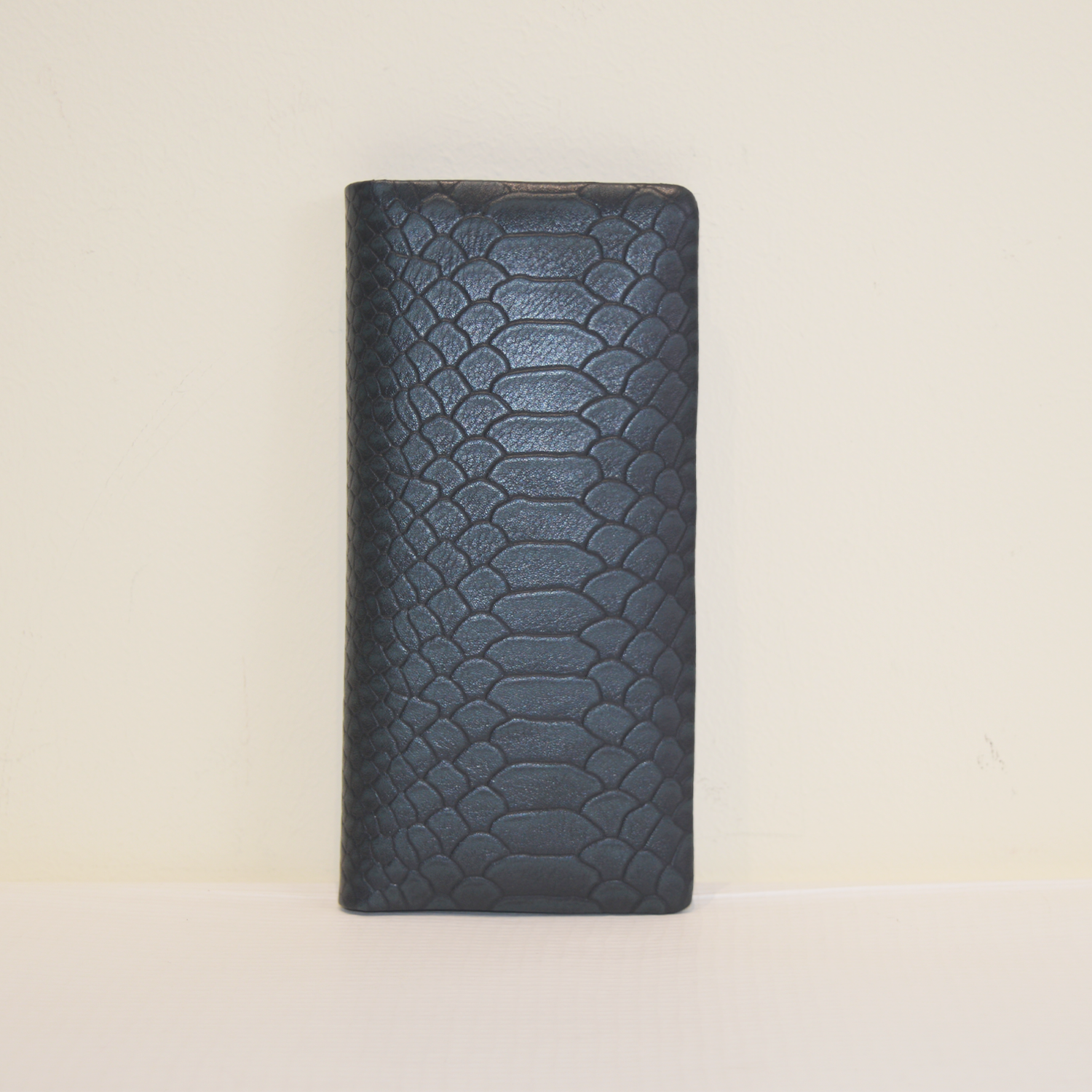 Men Long Bifold Leather Wallet Black New Crocodile Clutch Wallet Credit Card Holder
