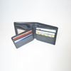 Short Bifold Leather Wallet Clutch Purse with ID Window in Gift Box