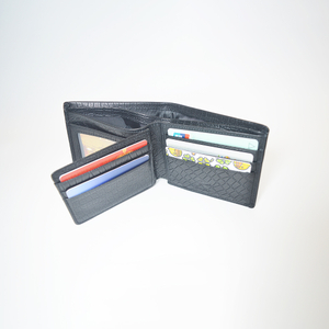 Short Bifold Leather Wallet Clutch Purse with ID Window in Gift Box