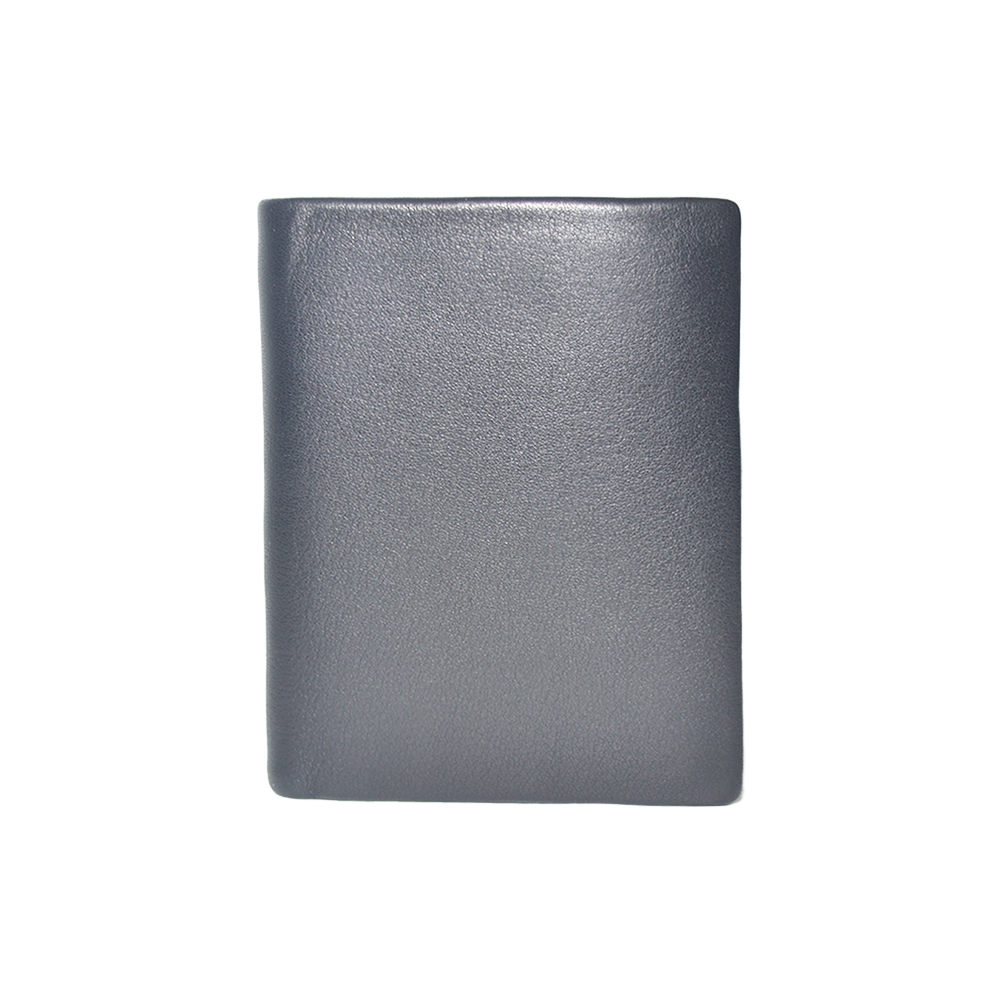 Genuine Leather Bifold Black Wallets for Men with Removable Card Sleeve