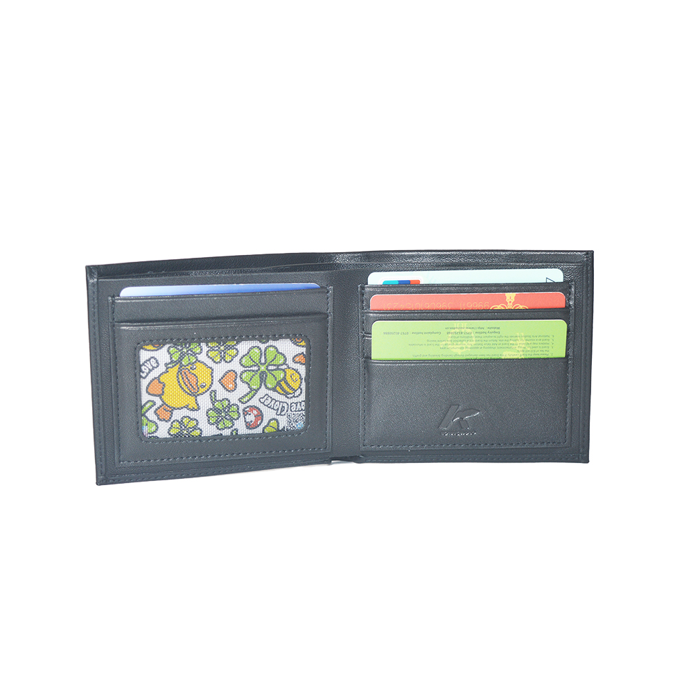 Men's Ultra Slim Profile Short Bifold Leather Wallet Purse Credit Card Holder