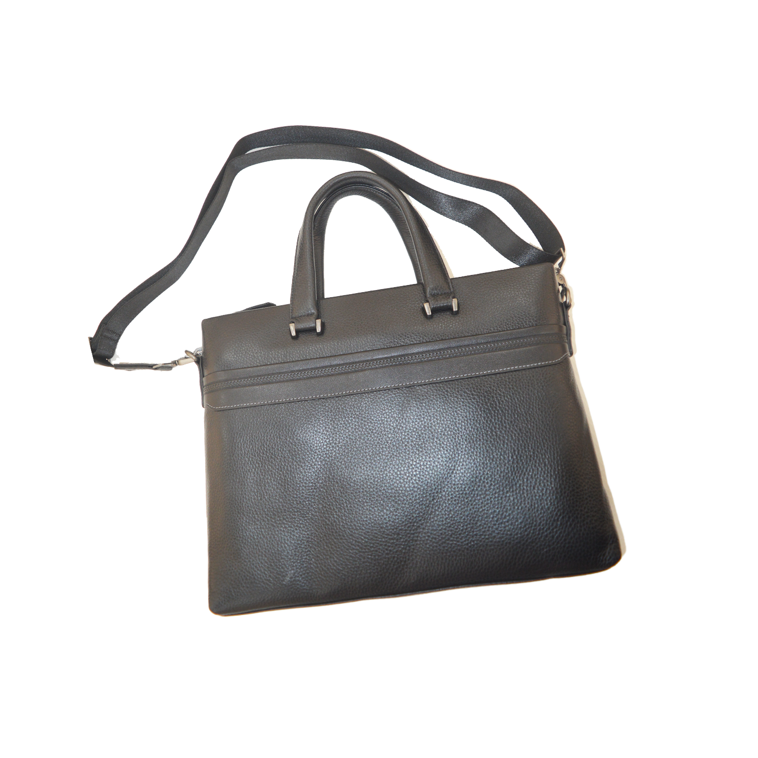 Minimalist Men's Genuine Leather Business Laptop Briefcase Executive Travel Handbag Messager Bag