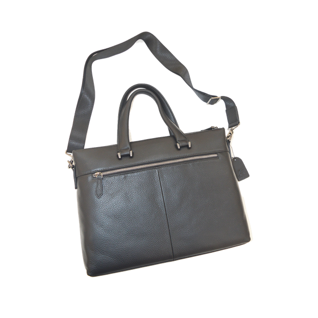 Genuine Leather Men's Bag Briefcases Laptop Crossbody Briefcase Business Bag