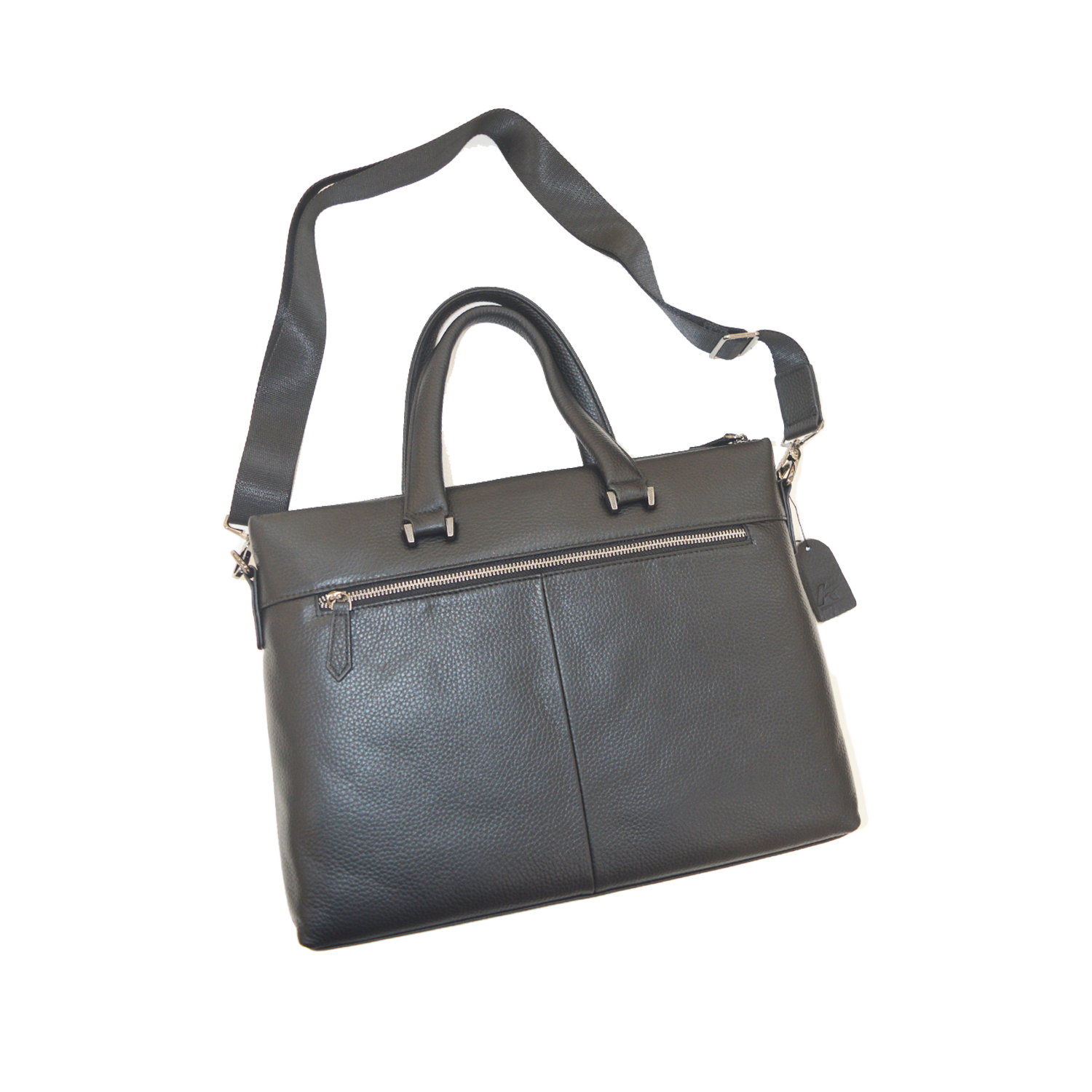 Genuine Leather Men's Bag Briefcases Laptop Crossbody Briefcase Business Bag
