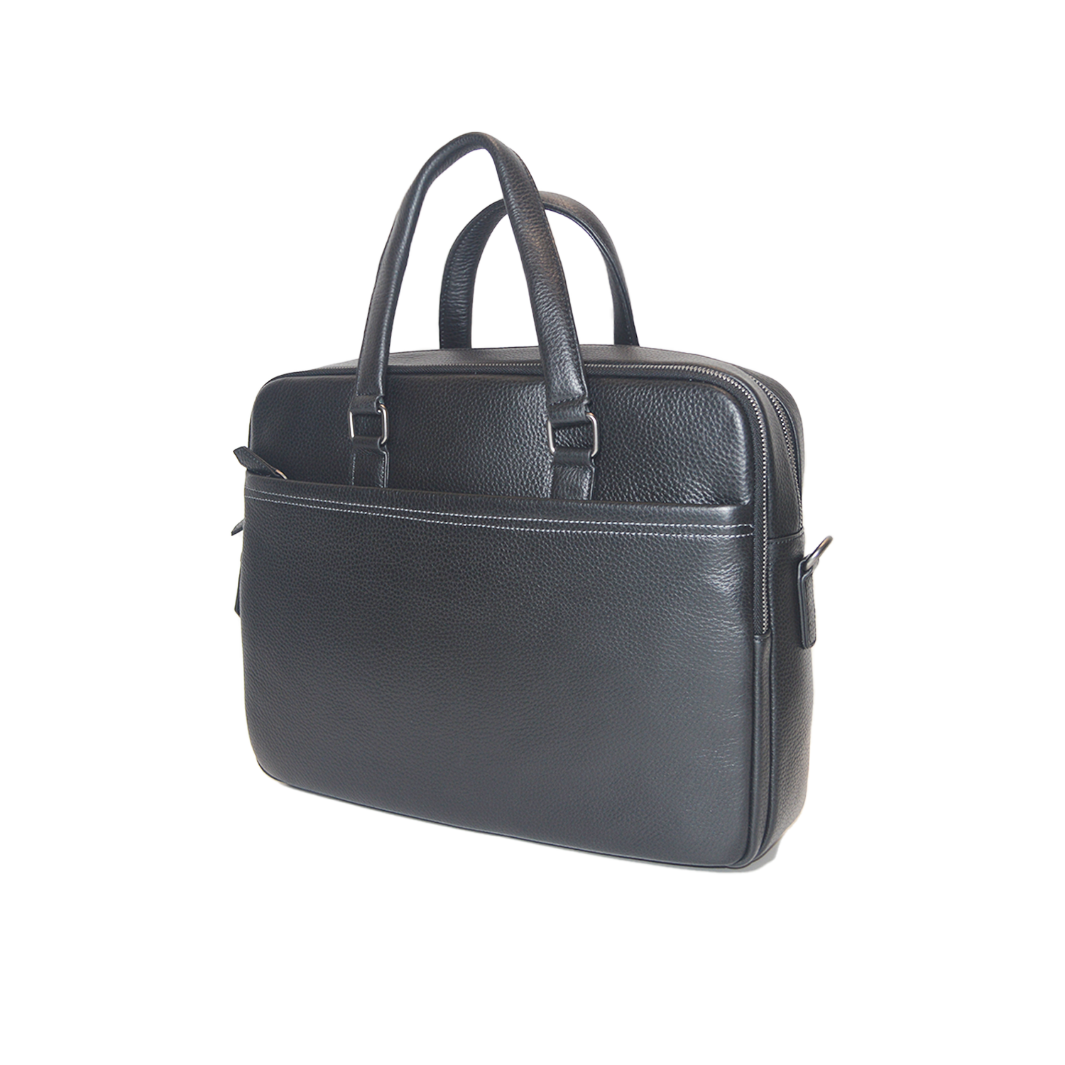 High Quality Double Zipper Style Men's Hard Briefcase Business Messenger Bag Large Capacity Laptop Bag