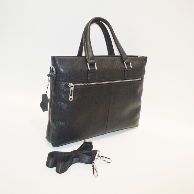 Leather Briefcase for Women Laptop Slim Business Ladies Work Shoulder Bag Versatile Handbag