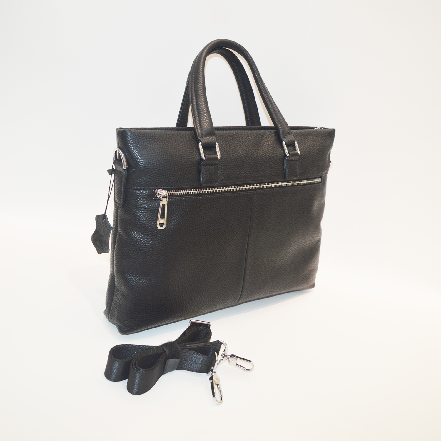 Leather Briefcase for Women Laptop Slim Business Ladies Work Shoulder Bag Versatile Handbag