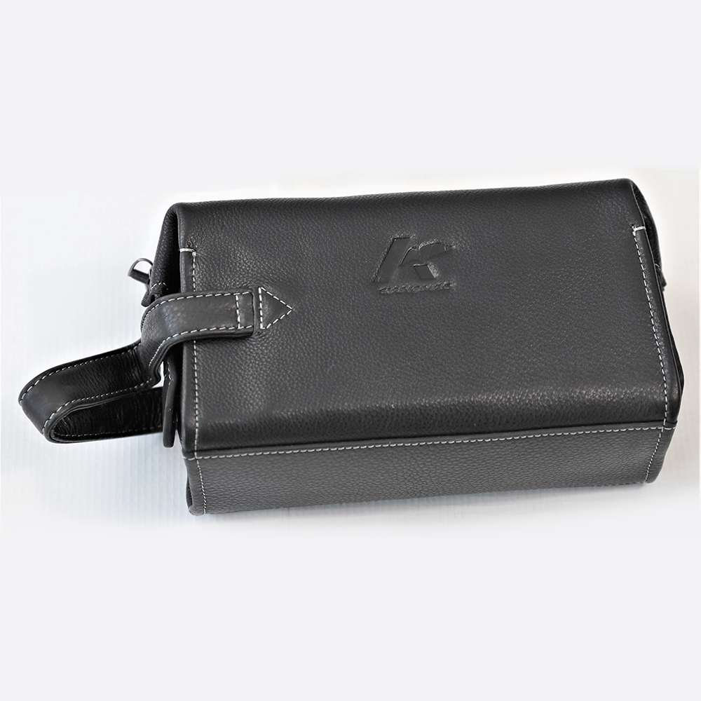 Time Resistance Leather Clutch for Men Women Organizer Wrist Bag Wallet
