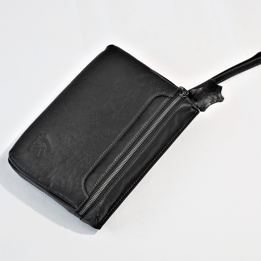 Leather Wristlet Clutch Wallet Purse Envelope Style Handbag