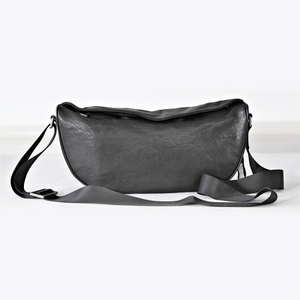 Dumpling Shape Washable Sheepskin Leather Crossbody Bag for Women
