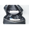 Black Leather Laptop Backpack
