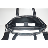 Black Custom Slim Executive Travel Bag Handbag Messager Bag Men's Genuine Leather Business Laptop Briefcase