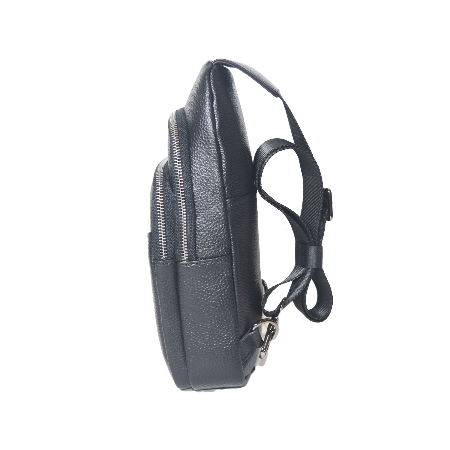 Sling Bag for Women Men Crossbody Fanny Packs Fashion Real Leather Chest Bag with Adjustable Strap