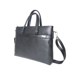 Men Minimalist Design Genuine Leather Business Laptop Bag Waterproof Briefcase Crossbody Bag