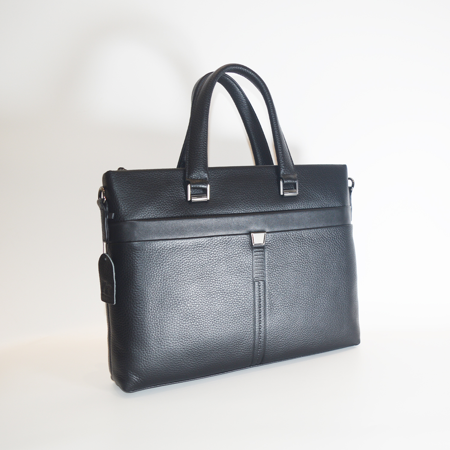 Genuine Leather Men's Bag Briefcases Laptop Crossbody Briefcase Business Bag