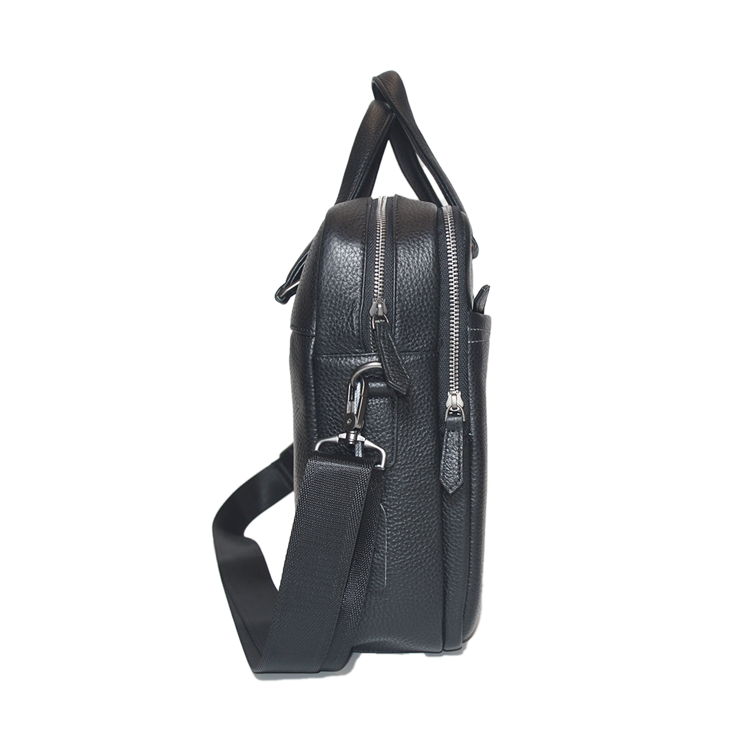 High Quality Double Zipper Style Men's Hard Briefcase Business Messenger Bag Large Capacity Laptop Bag