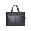 Black Genuine Leather Lawyers Briefcase Shoulder Laptop Business Bags for Men & Women with Magnetic Snap Pocket
