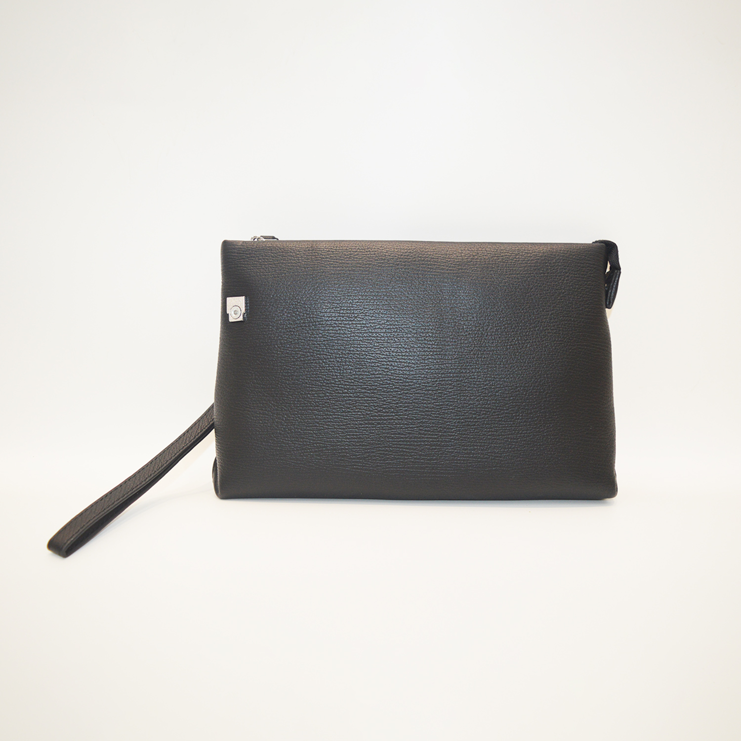 Mens Leather Clutch Purse Bag Versatile Business Wallet Magnetic Snap Clutch Phone Holder Handbag