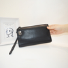 Mens Business Wallet Real Leather Clutch Purse Bag Versatile Anti Theft Clutch Phone Holder Handbag