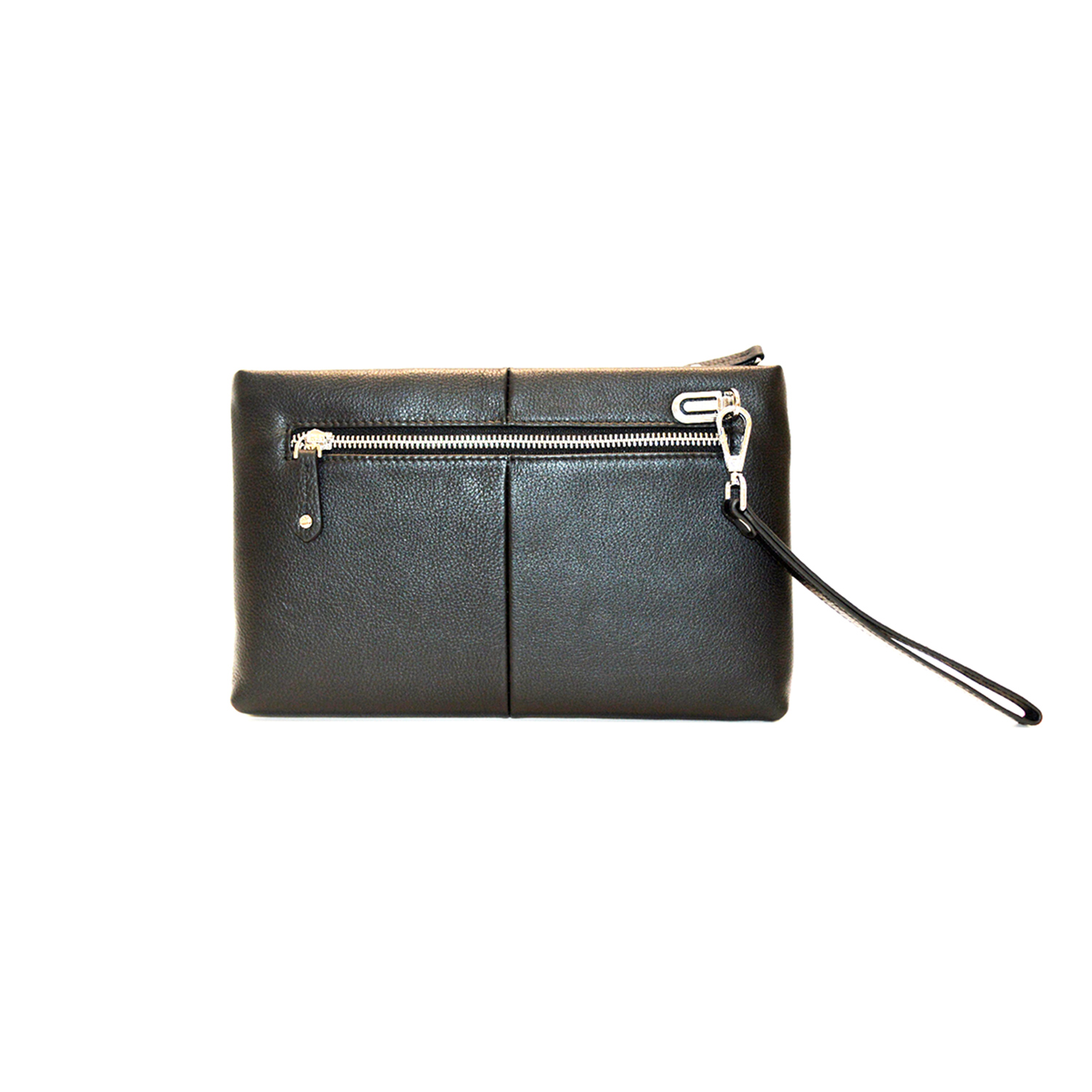 Minimalist Men's Genuine Leather Clutch Bag Business Wrist Wallet Zipper Purse Clutch Bag