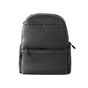 Classic Leather Woman's Men's Backpack with Side Pockets