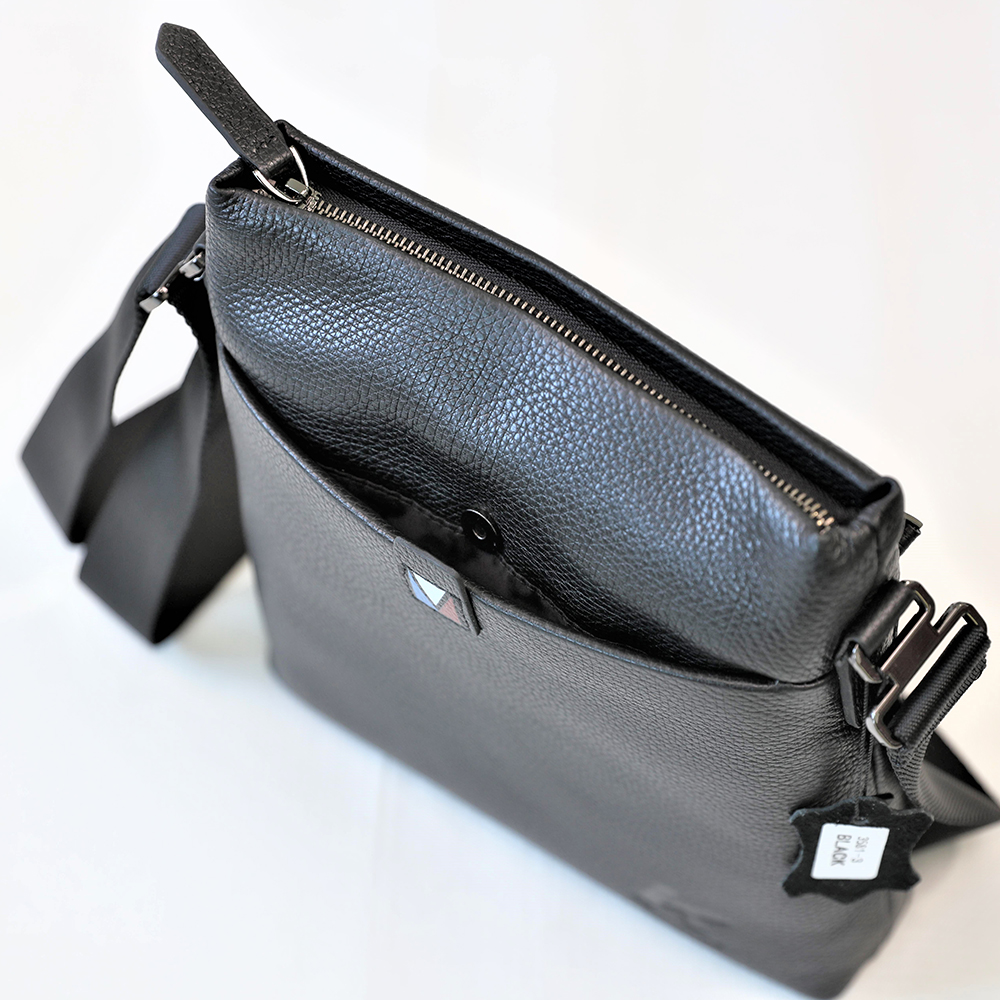 Men's Business Leather Crossbody Bag