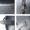 Black Leather Laptop Backpack