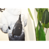 Small Crossbody Sling Bag for Women and Men Trendy Fanny Packs Genuine Leather Crossbody Chest Bag for Travel Sport Camping