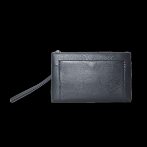 Long Wallets with Zipper Real Leather Men's Coin Purse Business Card Holders Wrist Wallet