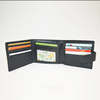 Women Men Black Thin Crocodile Clutch Trifold Wallet with 14 Credit Card Slot