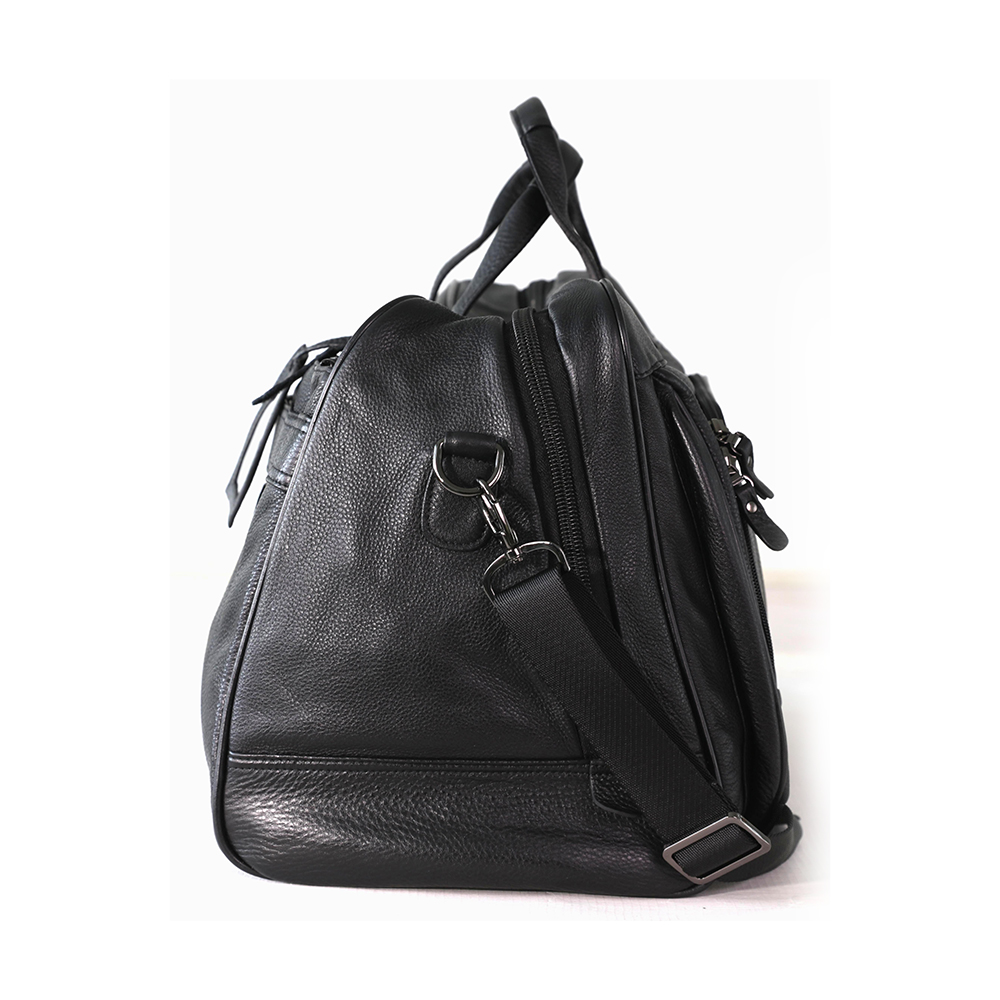 Leather Travel Bag with Adjustable Shoulder Strap