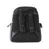 Classic Leather Woman's Men's Backpack with Side Pockets
