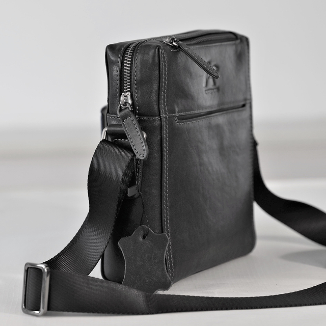 Adjustable Shoulder Strap Leather Messager Bag