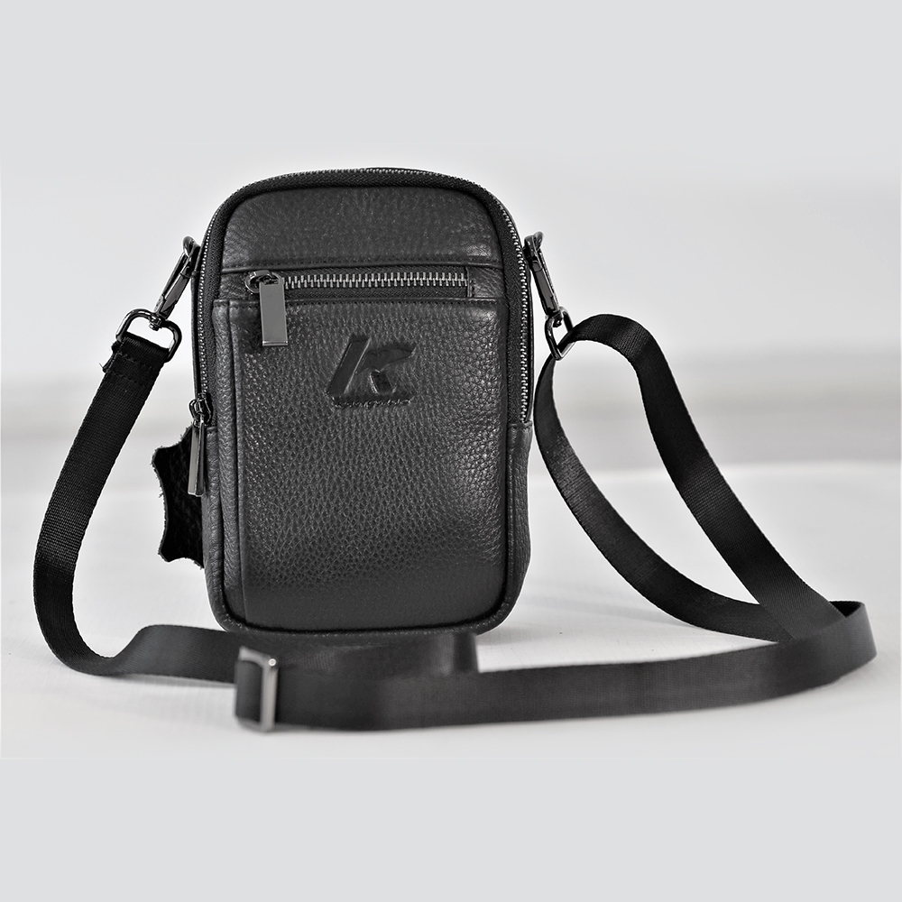 Mini Phone Black Leather Bag