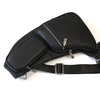 Vintage Leather Sling Bag for Men Crossbody Shoulder Chest Day Pack