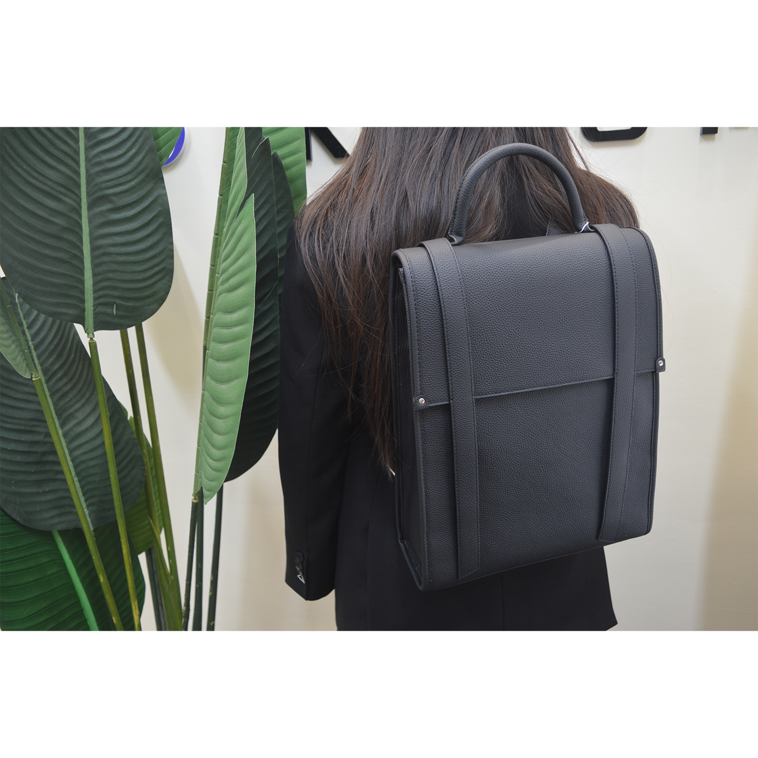 Simple Stylish Leather Backpack