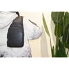 Sling Bag for Women Men Crossbody Fanny Packs Fashion Real Leather Chest Bag with Adjustable Strap