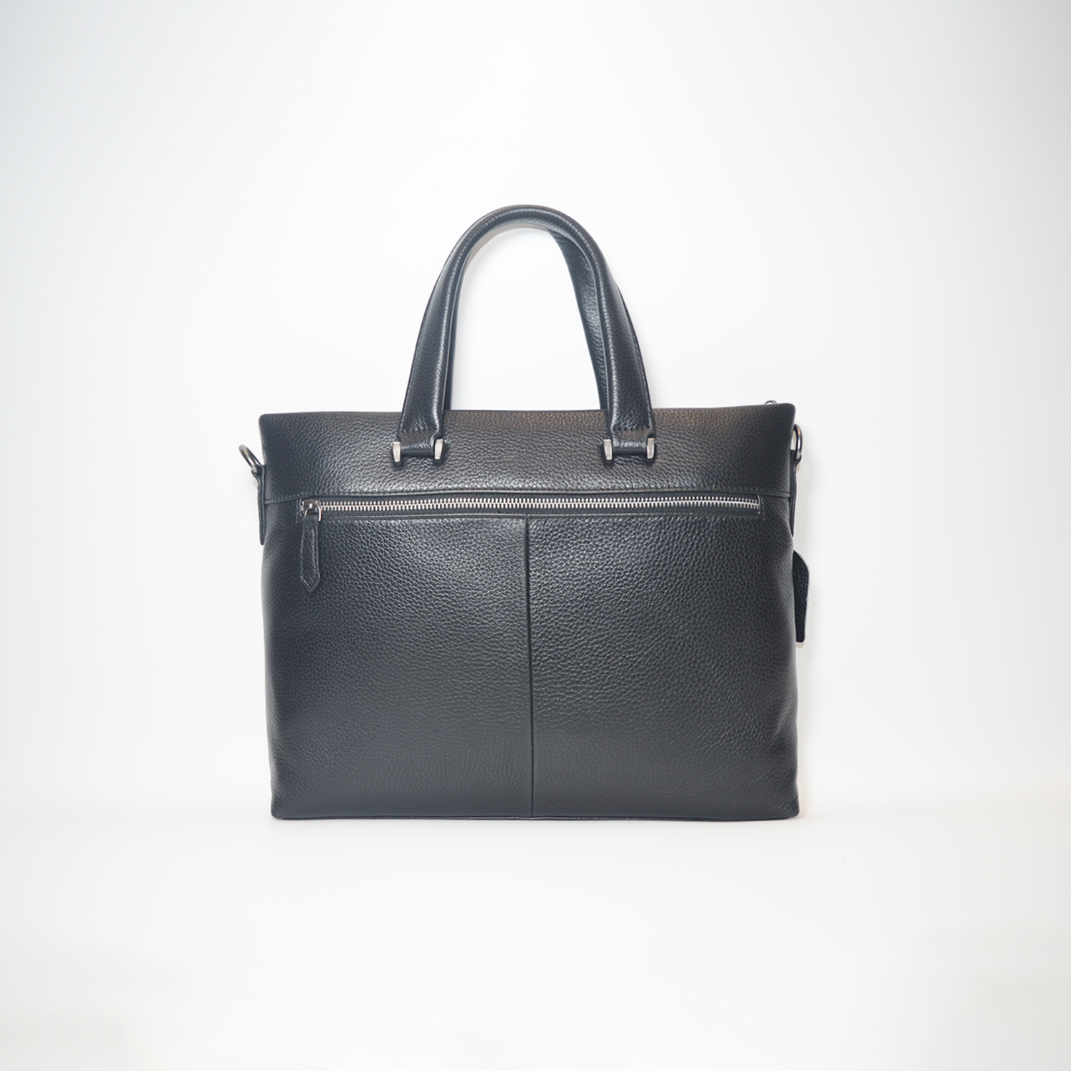 Minimalist Genuine Leather Crossbody Shoulder Bags Briefcase Business Laptop Bag with Adjustable Strap