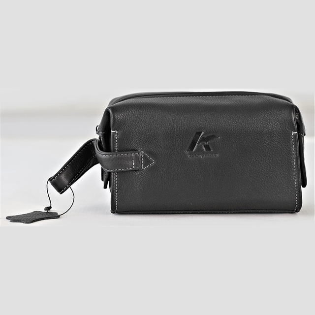 Time Resistance Leather Clutch for Men Women Organizer Wrist Bag Wallet