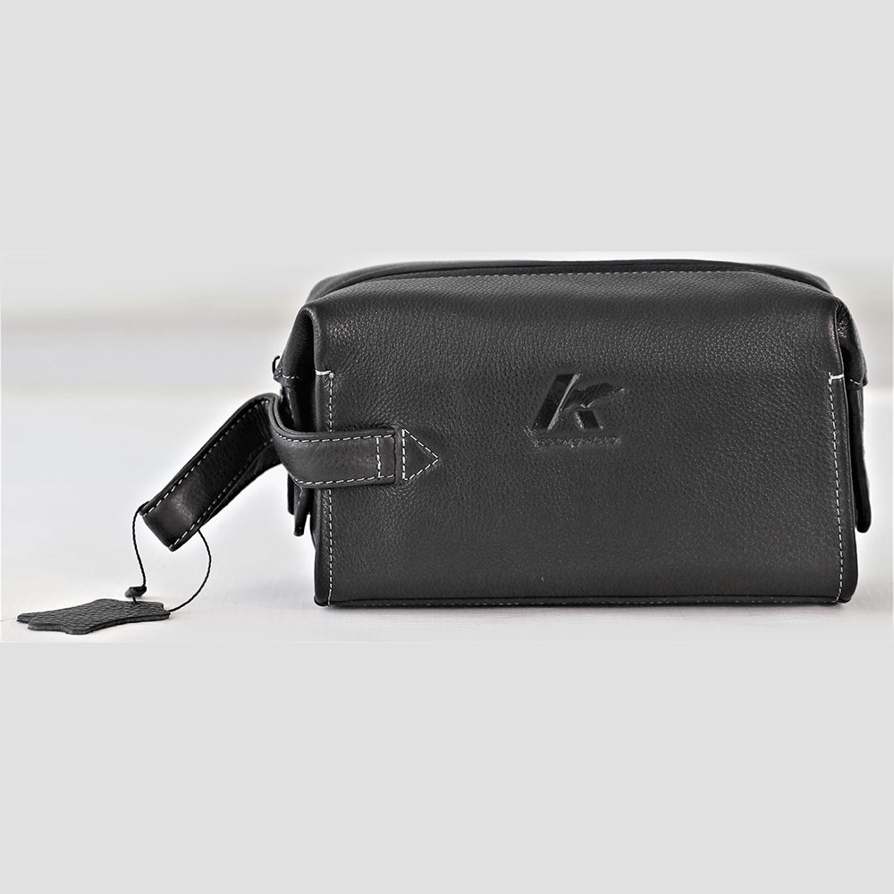 Time Resistance Leather Clutch for Men Women Organizer Wrist Bag Wallet