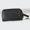 Genuine Leather Wristlet Clutch Handbag Multiple Component with Sturdy Handle