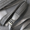 Quality Ladies/Unisex Soft Black Leather Backpack with Front Compartment