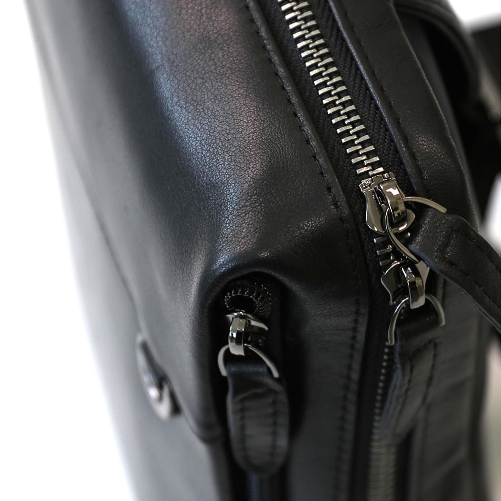 Small Genuine Leather Chest Shoulder Daypack Waterproof Square-shaped Crossbody Bag