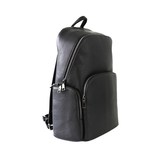 Hot Sale Unisex Black Leather Backpack