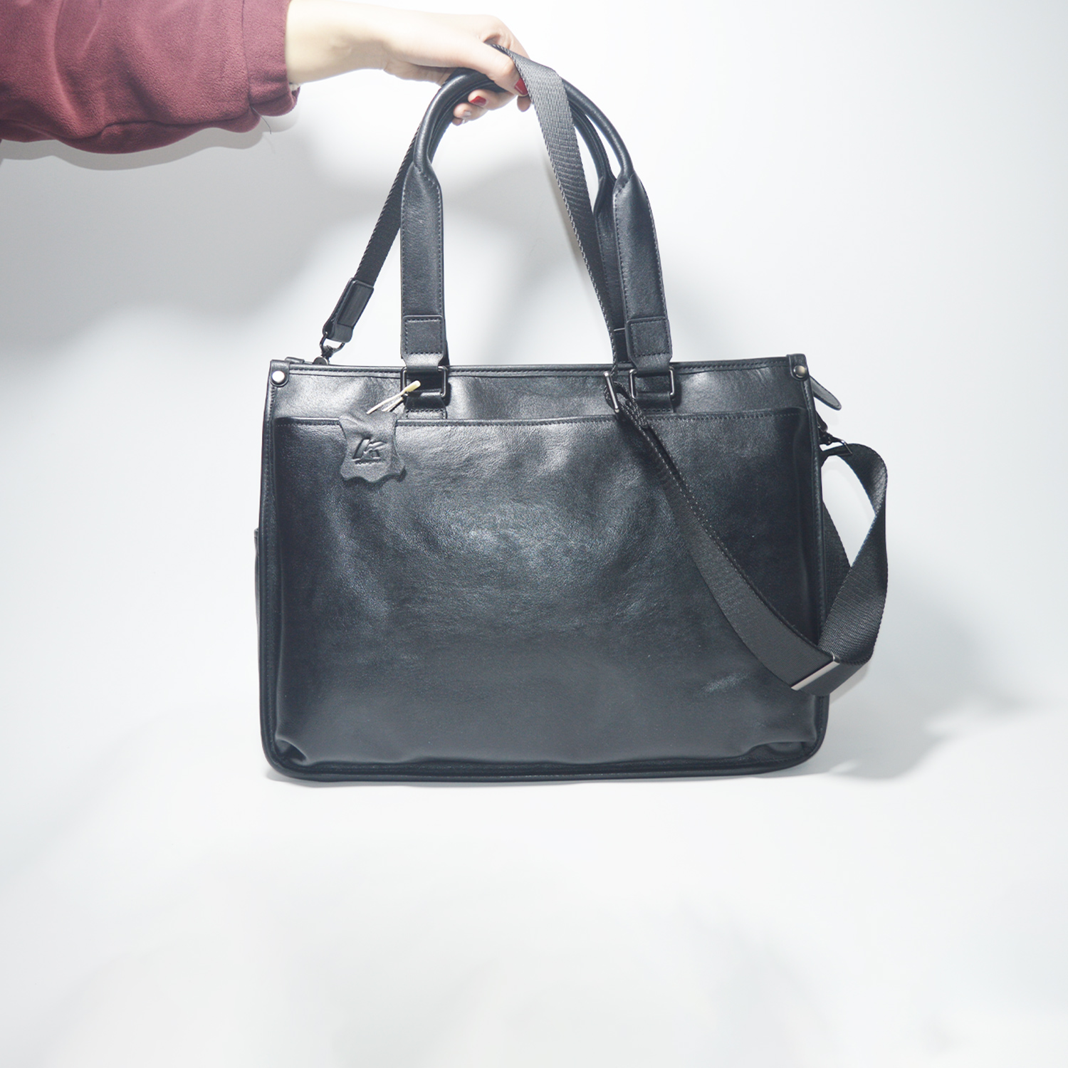Leather Portable Weekend Travel Bag