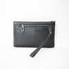 Men Clutch Bag Long Wallet Purse Card Holder Case Genuine Leather Business Classic Clutch with Double Zip Handbag
