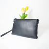 Mens Leather Clutch Purse Bag Versatile Business Wallet Magnetic Snap Clutch Phone Holder Handbag