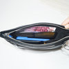 Men's Genuine Leather Clutch Bag Minimalist Business Wrist Wallet Purse with Zipper Card Slots