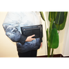Genuine Cowhide Leather Men Clutch Purse Bag Business Wallet Clutch Phone Holder Handbag