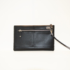 Time Resistance Genuine Leather Clutch for Men Organizer Wrist Bag Wallet
